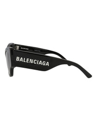 Balenciaga Womens Cat Eye Black Black Grey Fashion Designer Eyewear