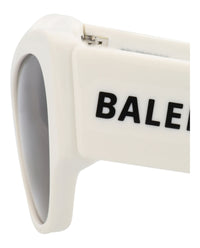Balenciaga Womens Cat Eye White White Grey Fashion Designer Eyewear