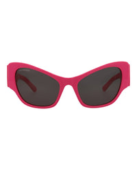 Balenciaga Balenciaga Womens Cat Eye Fuchsia Fuchsia Grey Fashion Designer Eyewear