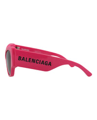 Balenciaga Balenciaga Womens Cat Eye Fuchsia Fuchsia Grey Fashion Designer Eyewear