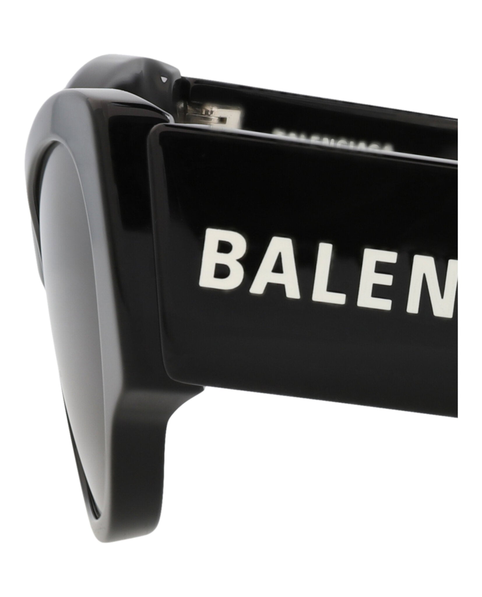 Balenciaga Womens Cat Eye Black Black Grey Fashion Designer Eyewear