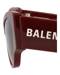 Balenciaga Womens Cat Eye Burgundy Burgundy Red Fashion Designer Eyewear