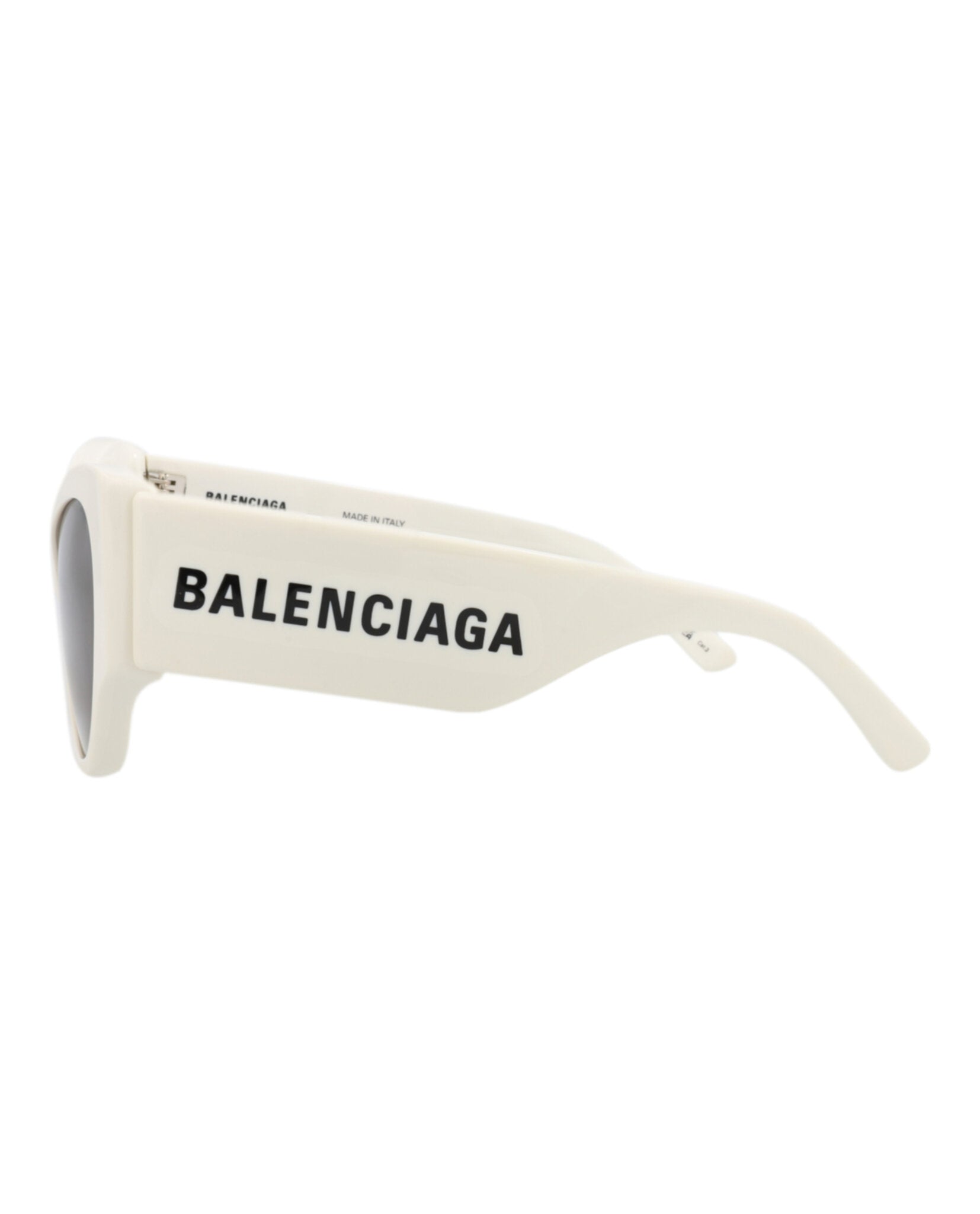 Balenciaga Womens Cat Eye White White Grey Fashion Designer Eyewear