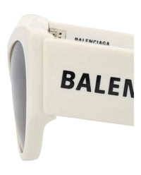 Balenciaga Womens Cat Eye White White Grey Fashion Designer Eyewear