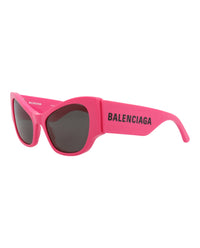 Balenciaga Womens Cat Eye Fuchsia Fuchsia Grey Fashion Designer Eyewear