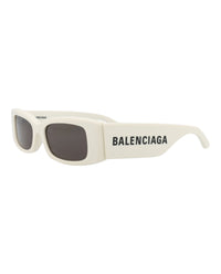 Balenciaga Balenciaga Womens Square/Rectangle White White Grey Fashion Designer Eyewear