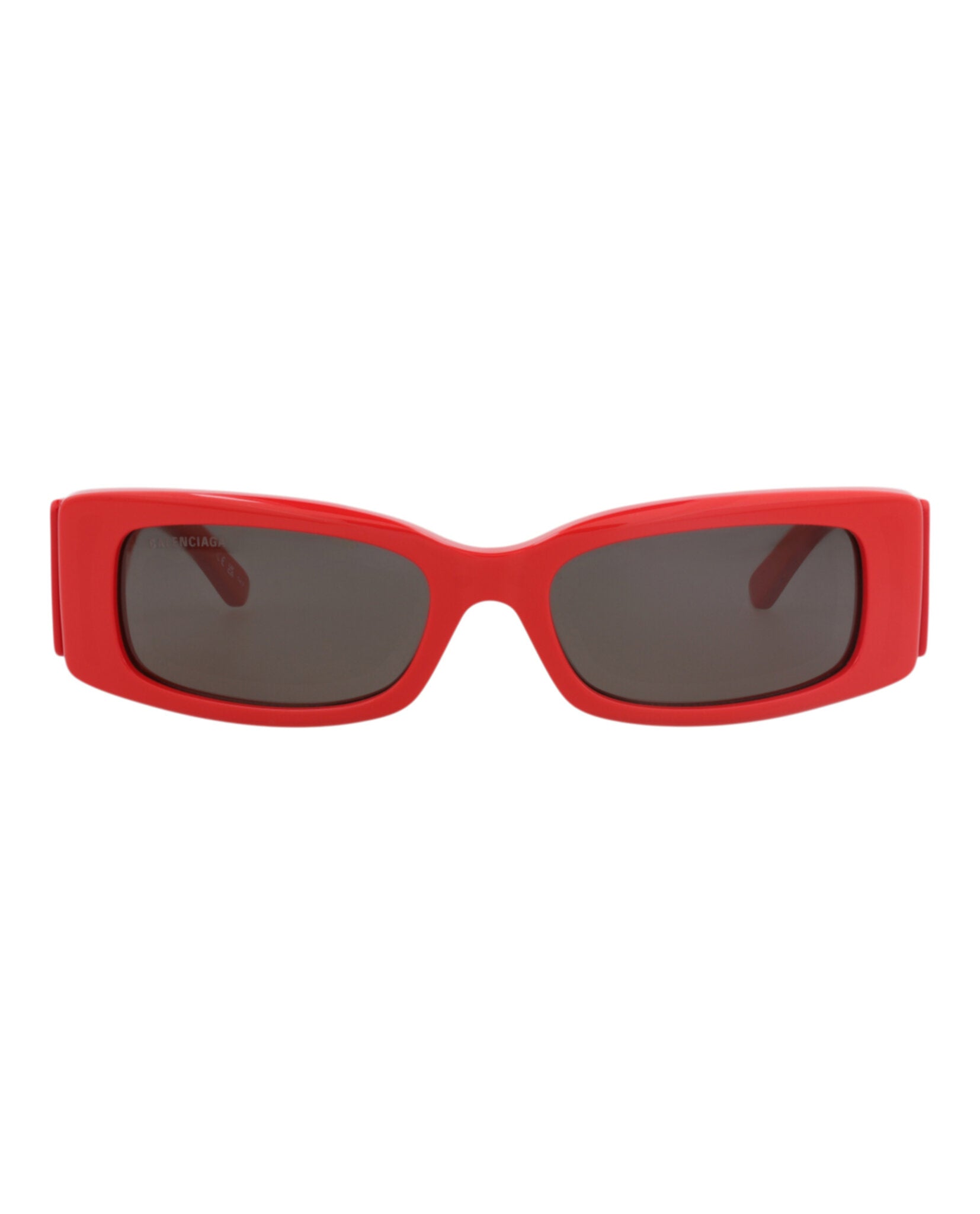 Balenciaga Womens Square/Rectangle Red Red Grey Fashion Designer Eyewear