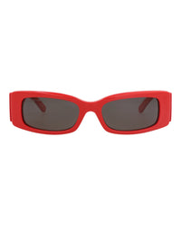 Balenciaga Womens Square/Rectangle Red Red Grey Fashion Designer Eyewear