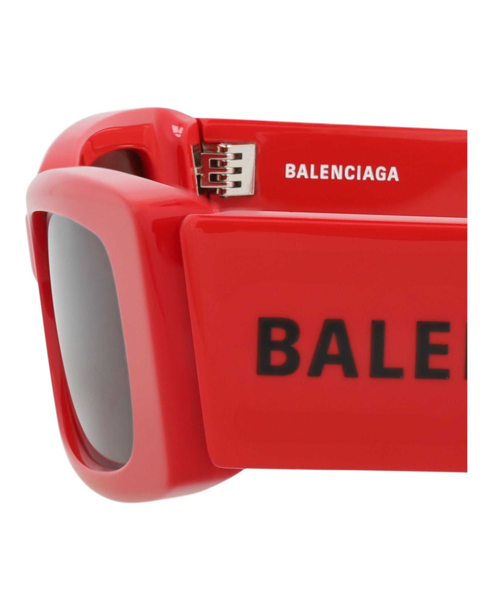 Balenciaga Womens Square/Rectangle Red Red Grey Fashion Designer Eyewear