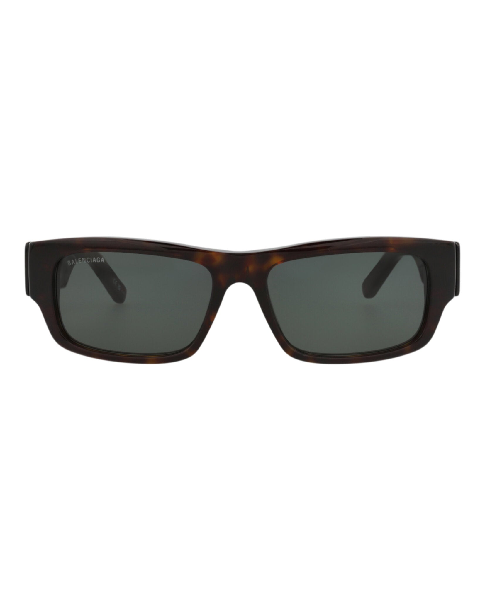Balenciaga Balenciaga Mens Square/Rectangle Havana Havana Green Fashion Designer Eyewear