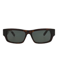 Balenciaga Balenciaga Mens Square/Rectangle Havana Havana Green Fashion Designer Eyewear