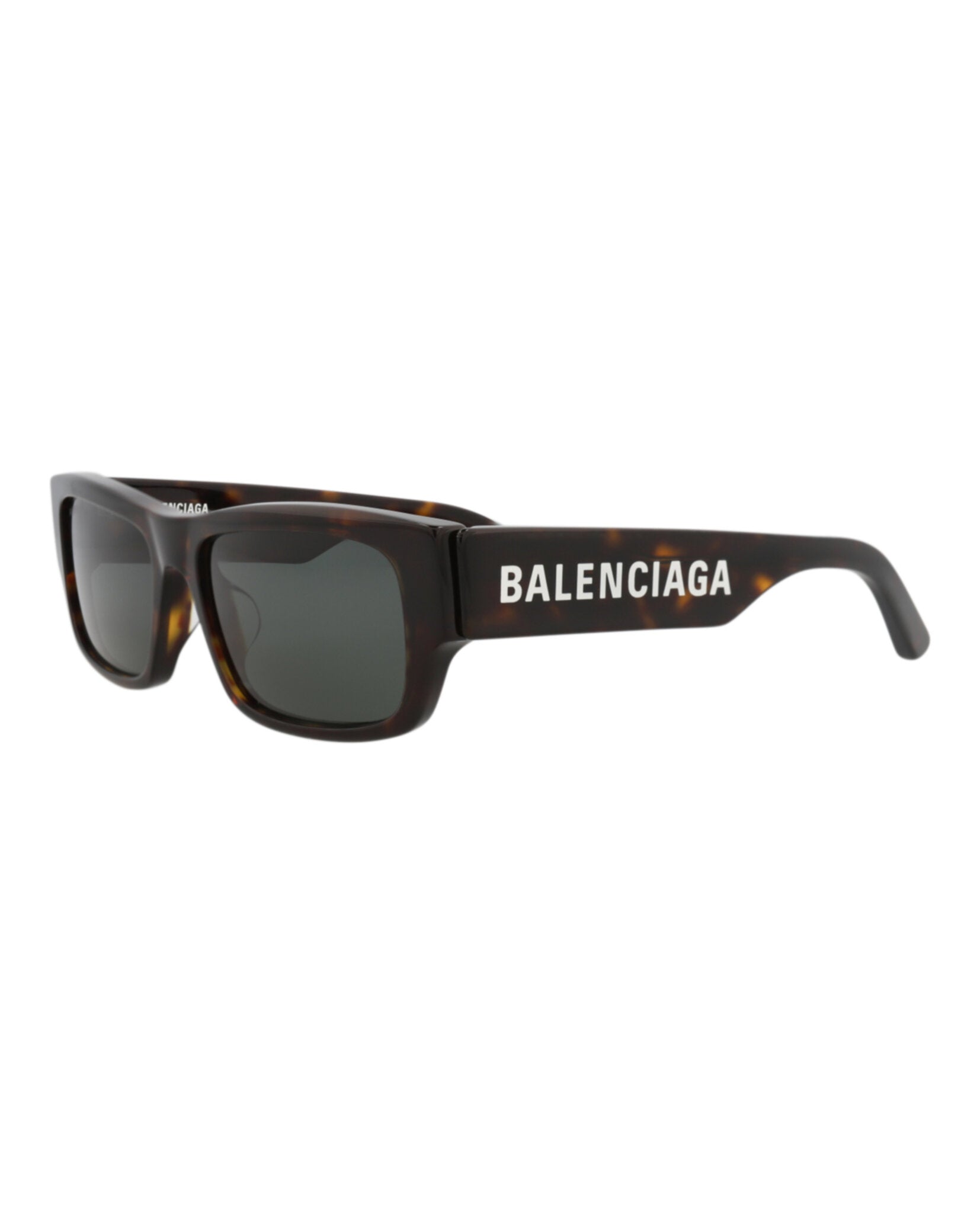 Balenciaga Balenciaga Mens Square/Rectangle Havana Havana Green Fashion Designer Eyewear