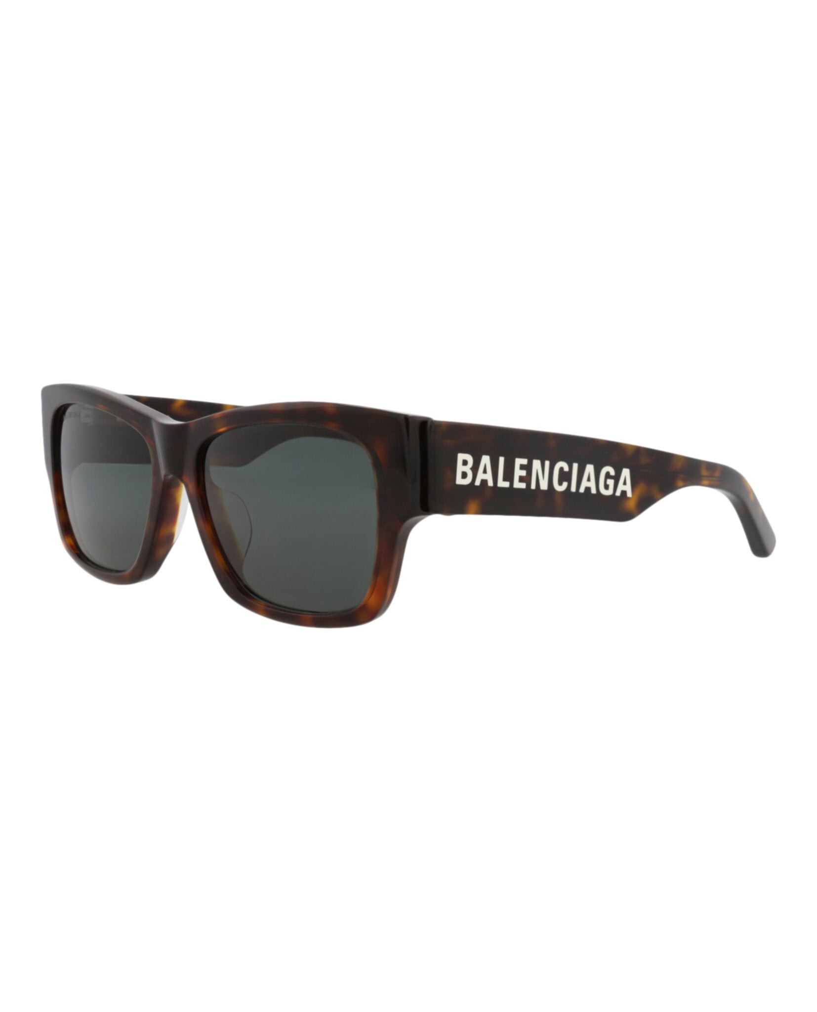 Balenciaga Balenciaga Unisex Square/Rectangle Havana Havana Green Fashion Designer Eyewear