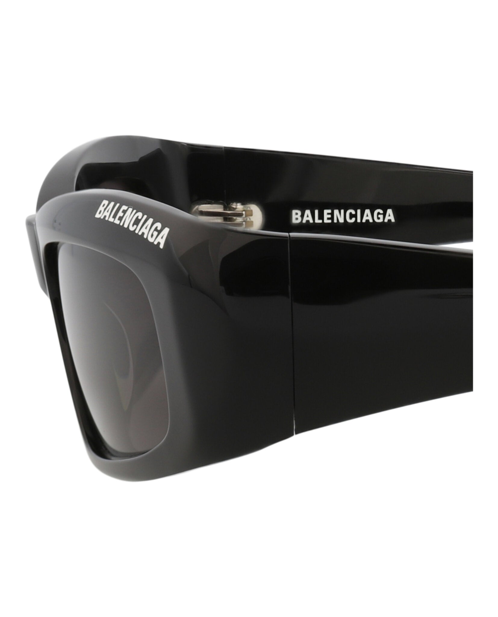 Balenciaga Balenciaga Unisex Square/Rectangle Black Black Grey Fashion Designer Eyewear