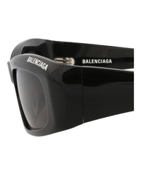 Balenciaga Balenciaga Unisex Square/Rectangle Black Black Grey Fashion Designer Eyewear