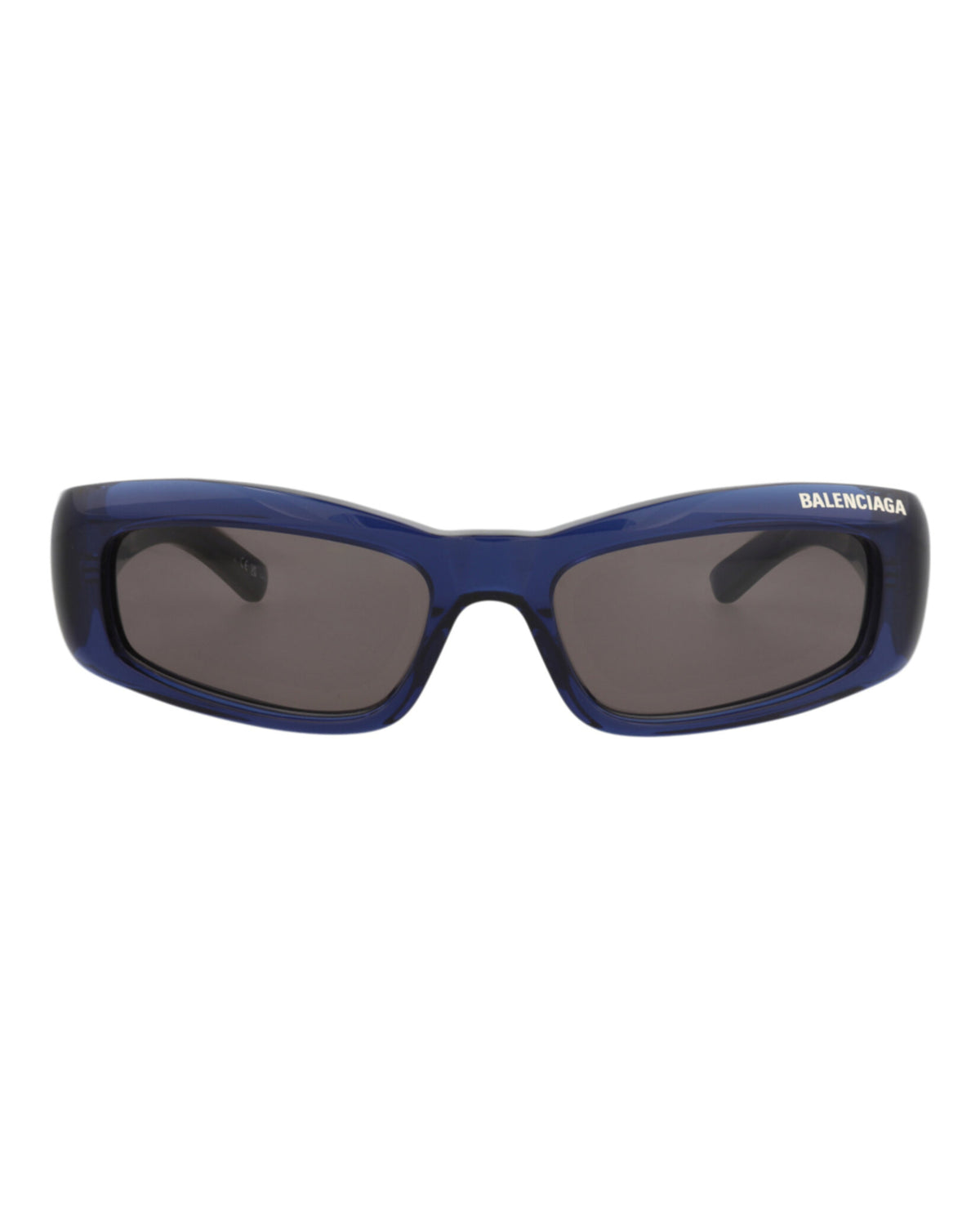 Balenciaga Unisex Square/Rectangle Blue Blue Grey Fashion Designer Eyewear