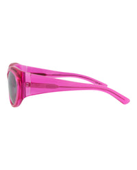 Balenciaga Balenciaga Womens Round/Oval Fuchsia Fuchsia Silver Fashion Designer Eyewear