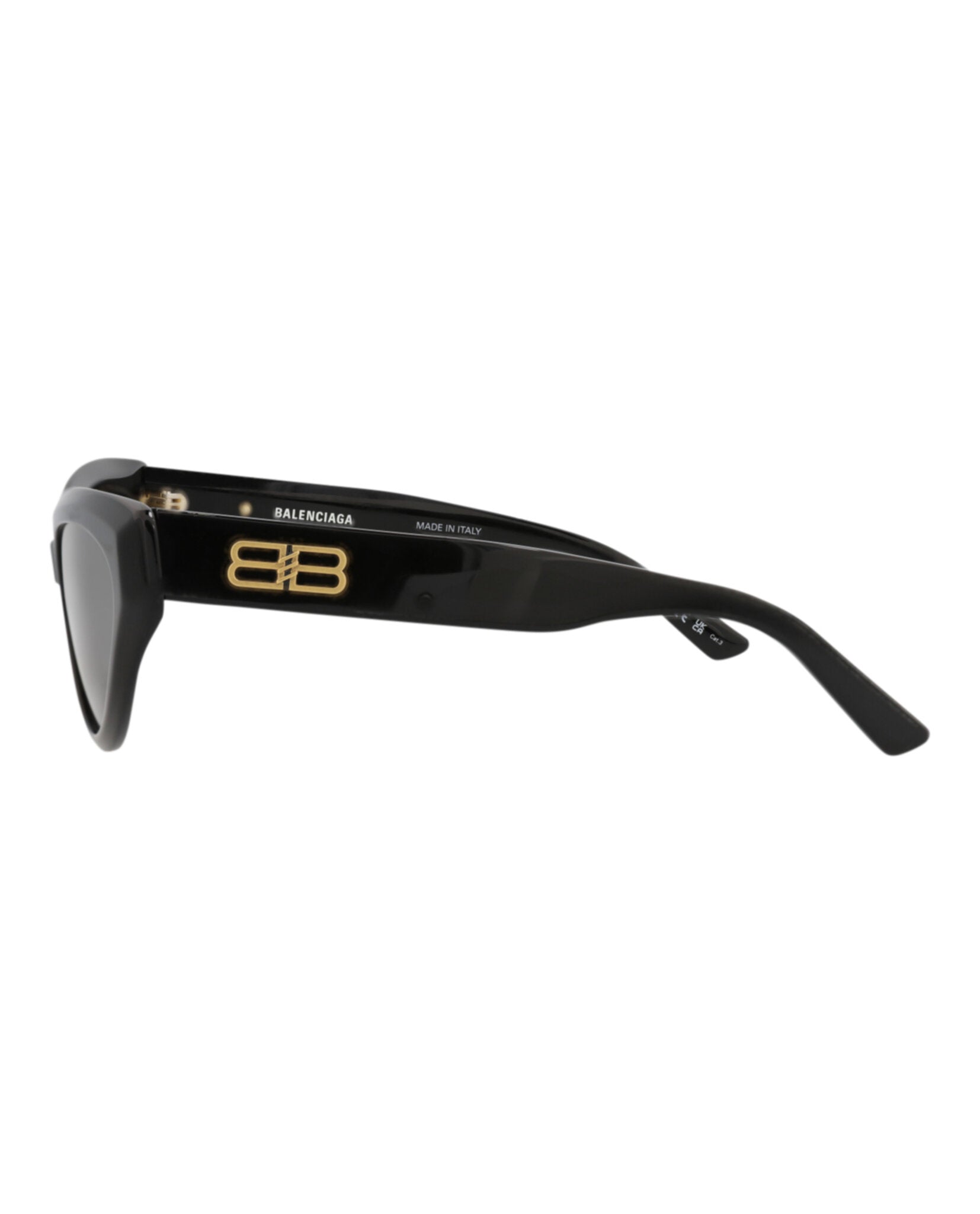 Balenciaga Womens Cat Eye Black Black Grey Fashion Designer Eyewear