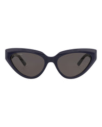 Balenciaga Womens Cat Eye Blue Blue Grey Fashion Designer Eyewear