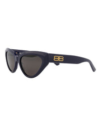 Balenciaga Womens Cat Eye Blue Blue Grey Fashion Designer Eyewear