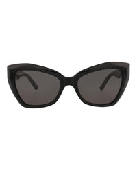 Balenciaga Balenciaga Womens Cat Eye Black Black Grey Fashion Designer Eyewear