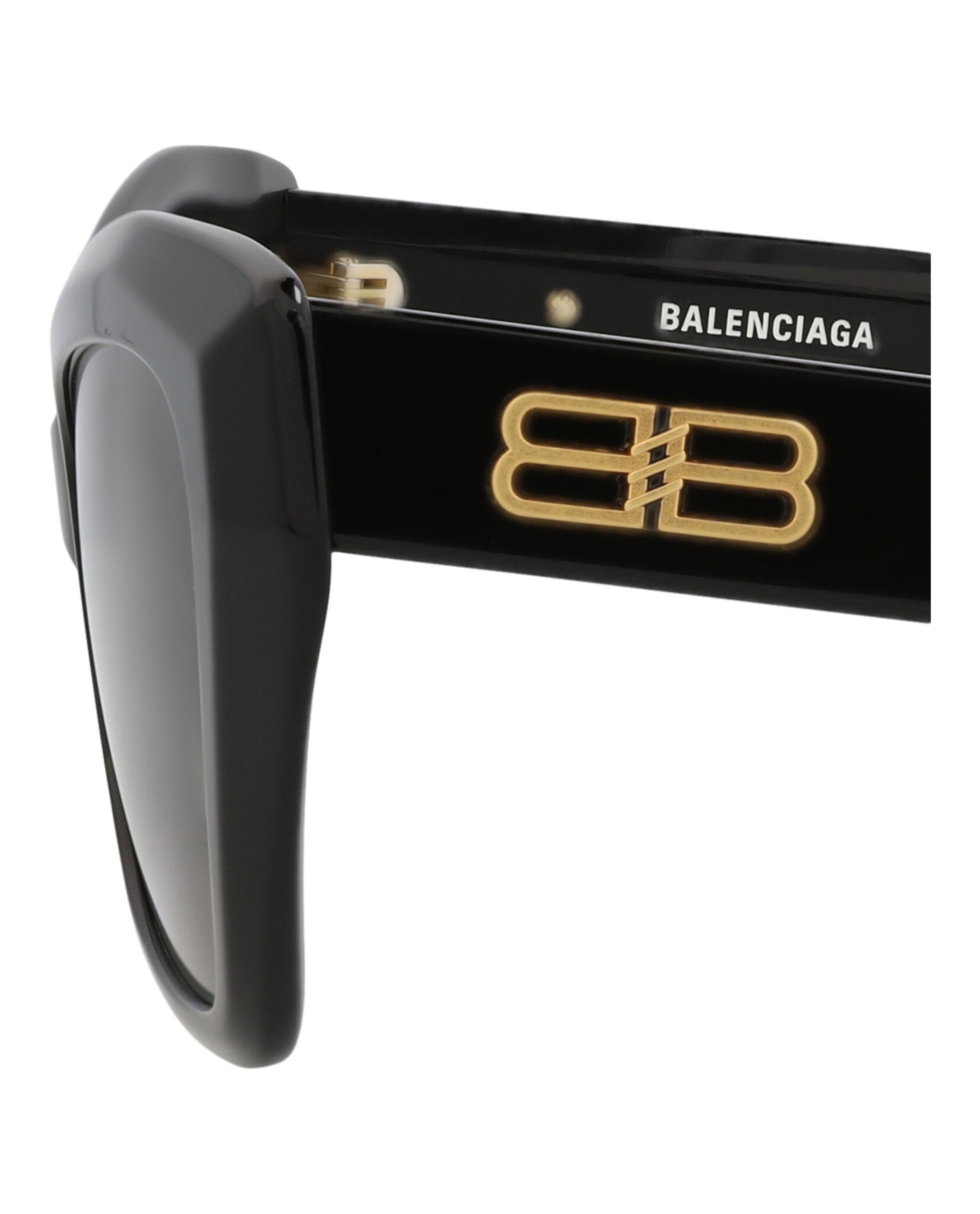 Balenciaga Balenciaga Womens Cat Eye Black Black Grey Fashion Designer Eyewear