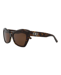 Balenciaga Womens Cat Eye Havana Havana Brown Fashion Designer Eyewear
