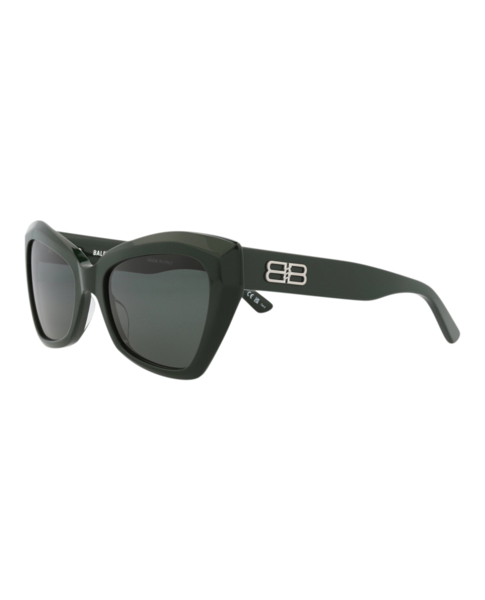 Balenciaga Womens Cat Eye Green Green Green Fashion Designer Eyewear