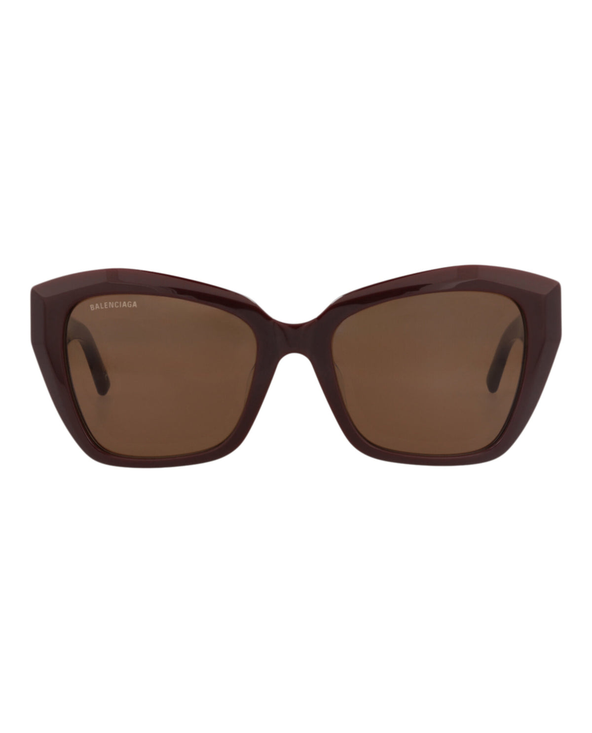 Balenciaga Balenciaga Womens Cat Eye Red Red Brown Fashion Designer Eyewear