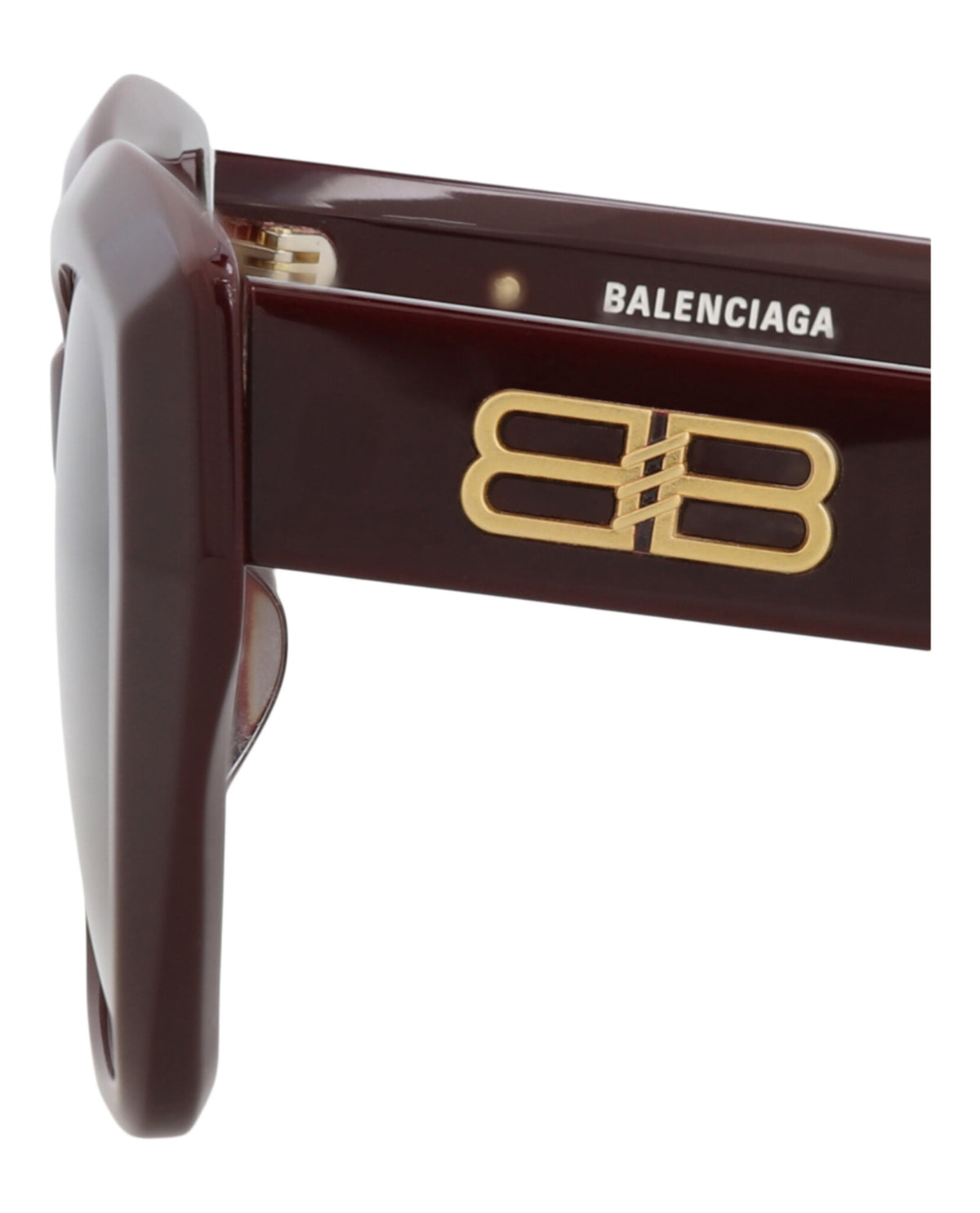 Balenciaga Balenciaga Womens Cat Eye Red Red Brown Fashion Designer Eyewear