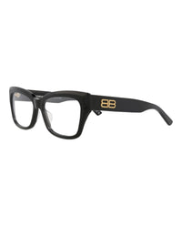 Balenciaga Womens Square/Rectangle Black Black Transparent Fashion Designer Eyewear