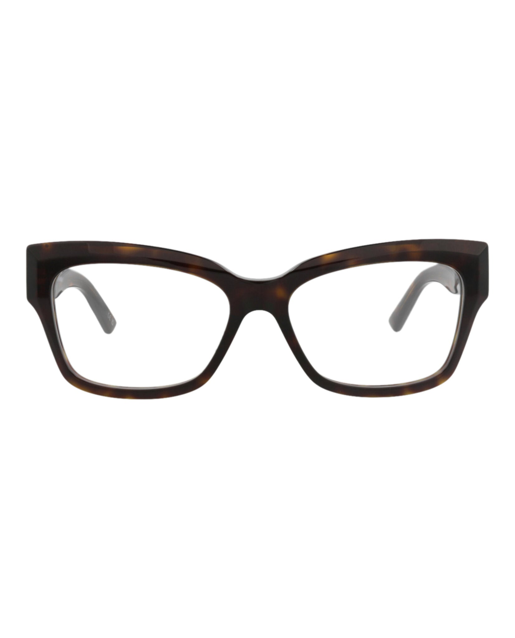 Balenciaga Womens Square/Rectangle Havana Havana Transparent Fashion Designer Eyewear