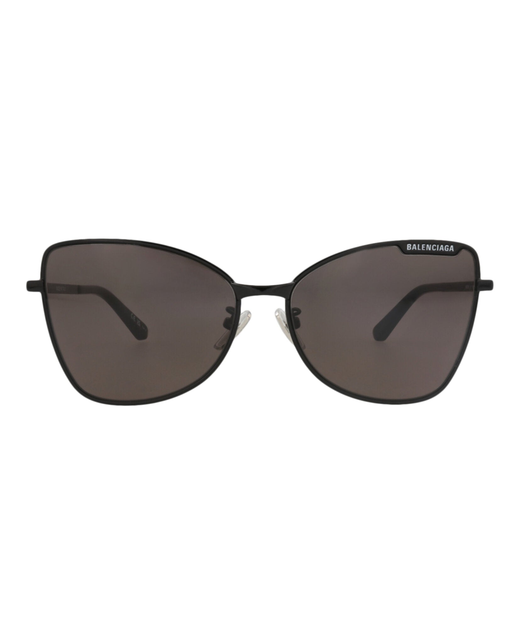 Balenciaga Balenciaga Womens Cat Eye Black Black Grey Fashion Designer Eyewear