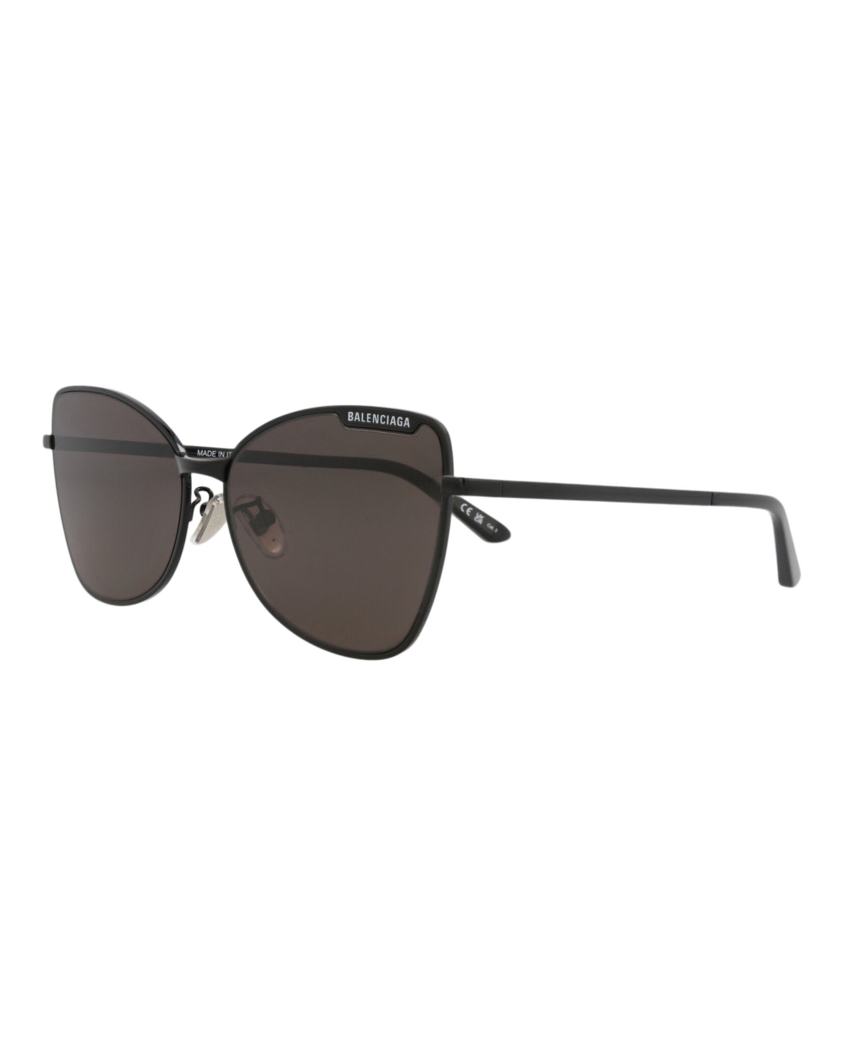 Balenciaga Balenciaga Womens Cat Eye Black Black Grey Fashion Designer Eyewear