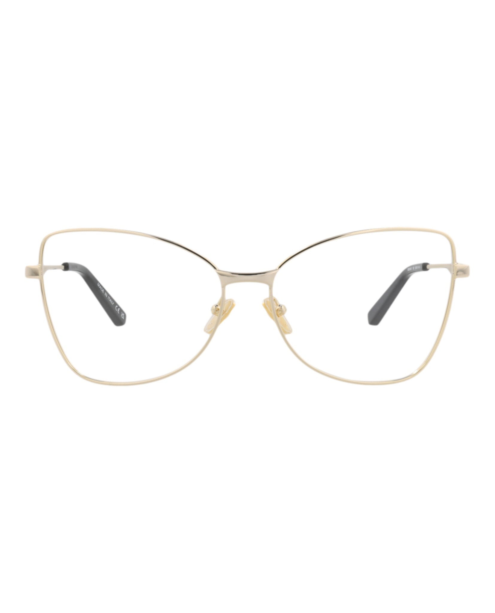 Balenciaga Womens Cat Eye Gold Gold Transparent Fashion Designer Eyewear