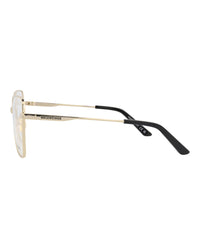 Balenciaga Womens Cat Eye Gold Gold Transparent Fashion Designer Eyewear