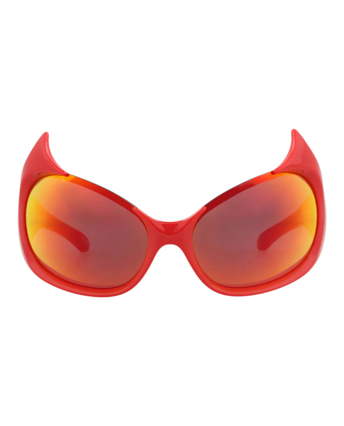 Balenciaga Balenciaga Womens Shield/Wrap Red Red Red Fashion Designer Eyewear