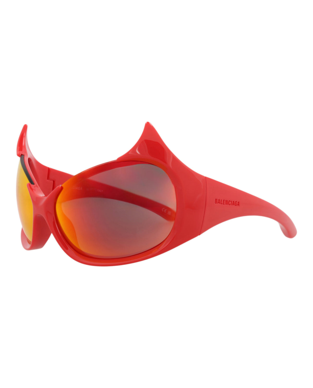 Balenciaga Balenciaga Womens Shield/Wrap Red Red Red Fashion Designer Eyewear