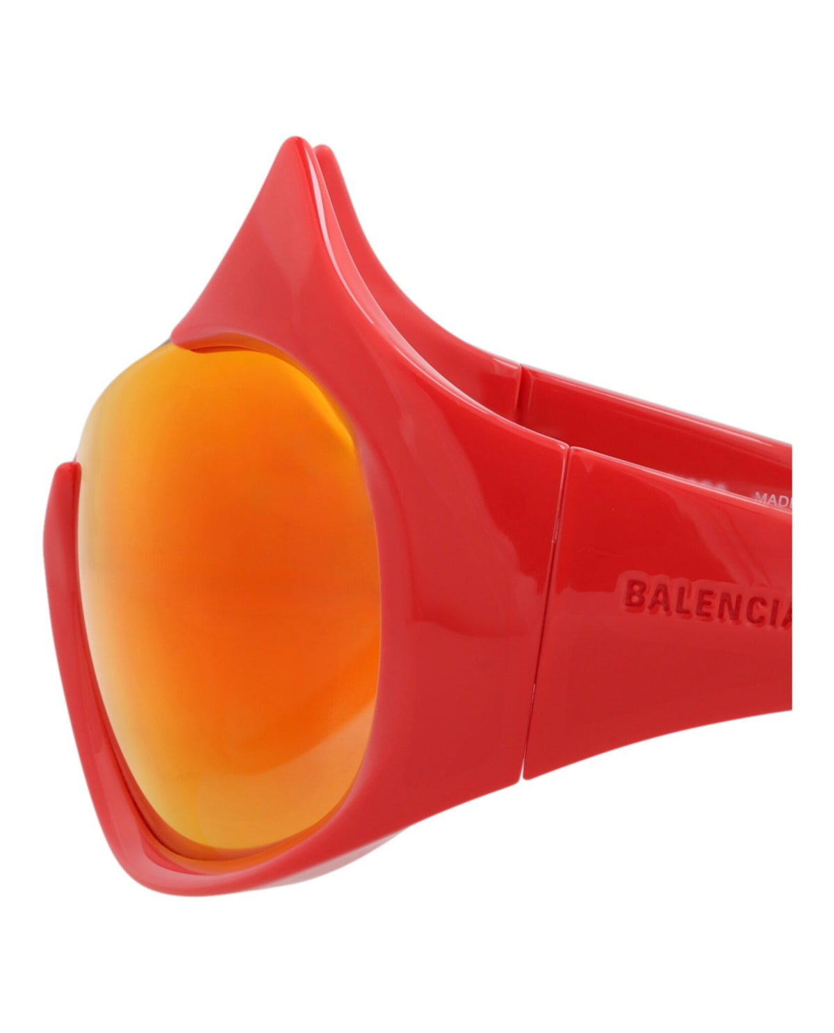 Balenciaga Balenciaga Womens Shield/Wrap Red Red Red Fashion Designer Eyewear