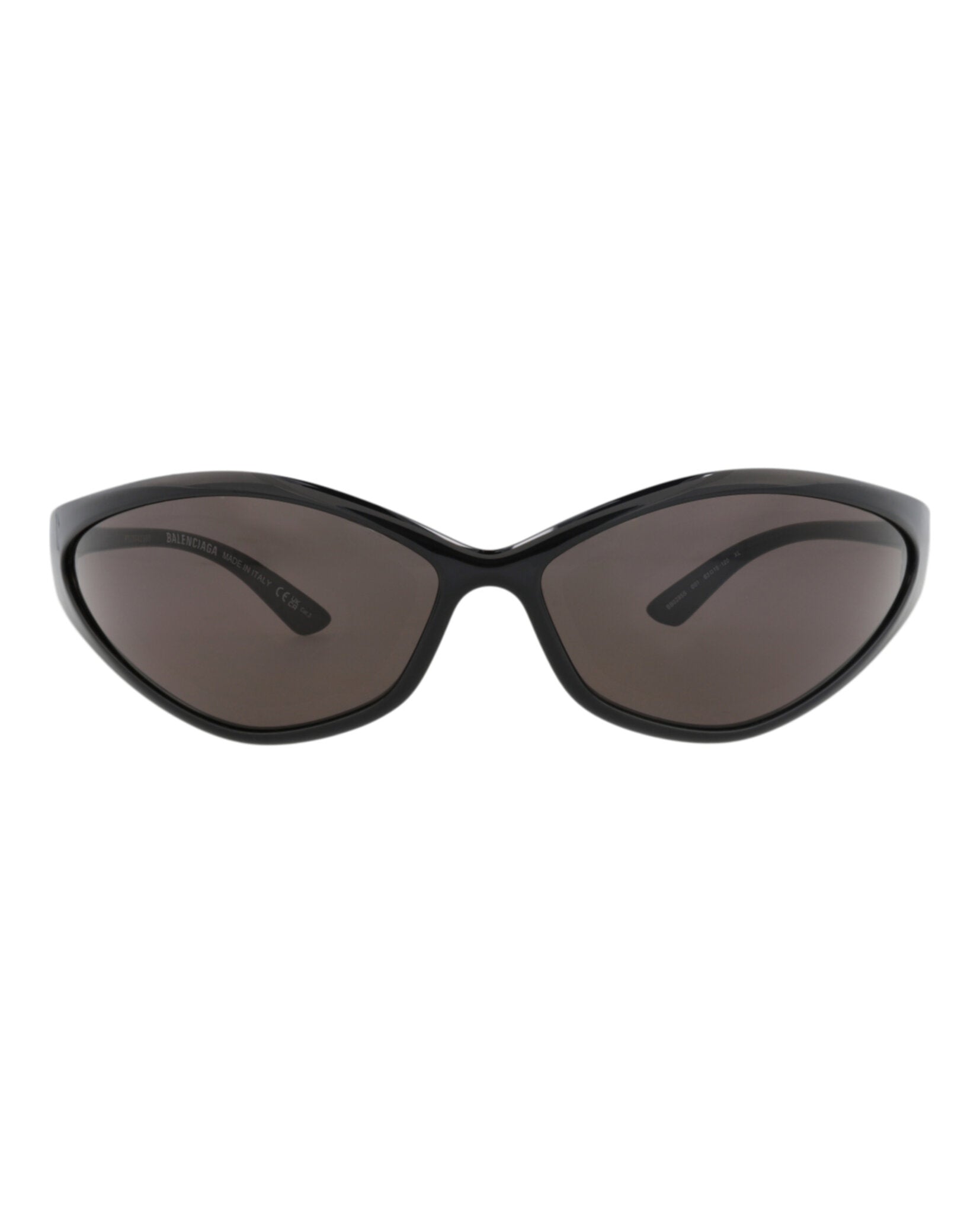 Balenciaga Unisex Shield/Wrap Black Black Grey Fashion Designer Eyewear