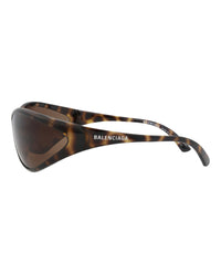 Balenciaga Unisex Shield/Wrap Havana Havana Brown Fashion Designer Eyewear