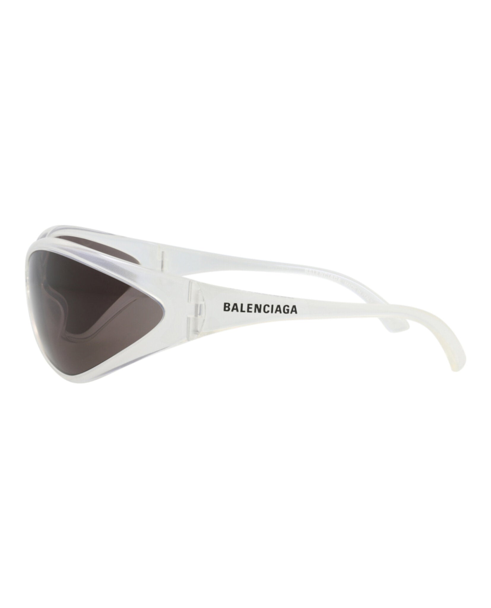 Balenciaga Unisex Shield/Wrap Crystal Crystal Grey Fashion Designer Eyewear