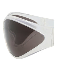 Balenciaga Unisex Shield/Wrap Crystal Crystal Grey Fashion Designer Eyewear