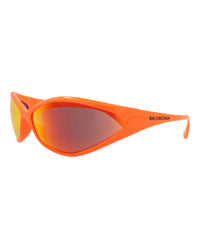 Balenciaga Unisex Shield/Wrap Orange Red Fashion Designer Eyewear