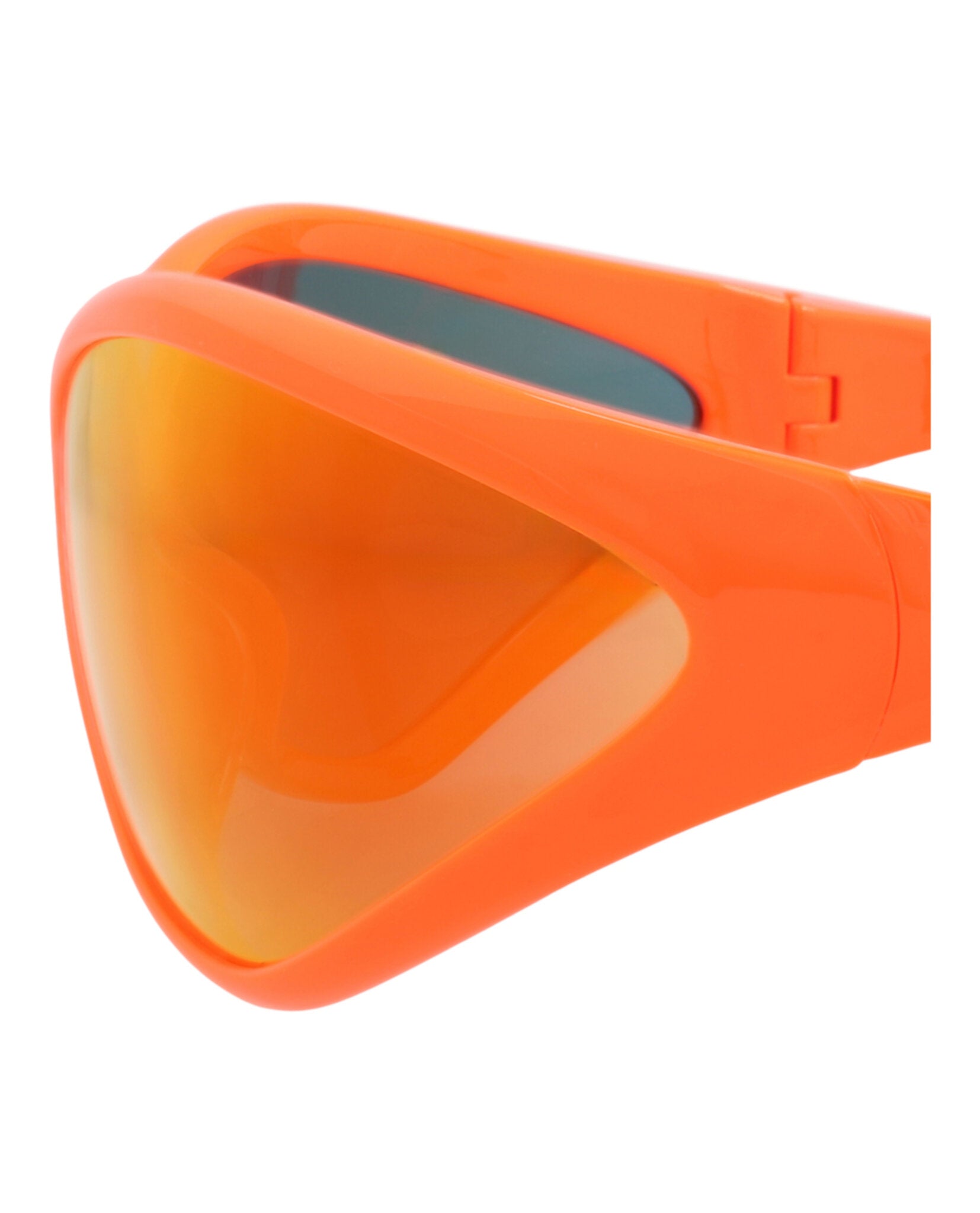 Balenciaga Unisex Shield/Wrap Orange Red Fashion Designer Eyewear