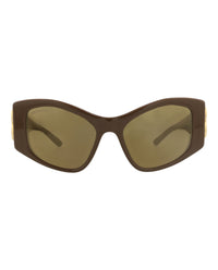 Balenciaga Balenciaga Womens Cat Eye Brown Brown Bronze Fashion Designer Eyewear