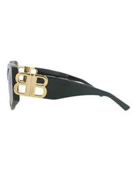 Balenciaga Womens Cat Eye Green Green Green Fashion Designer Eyewear