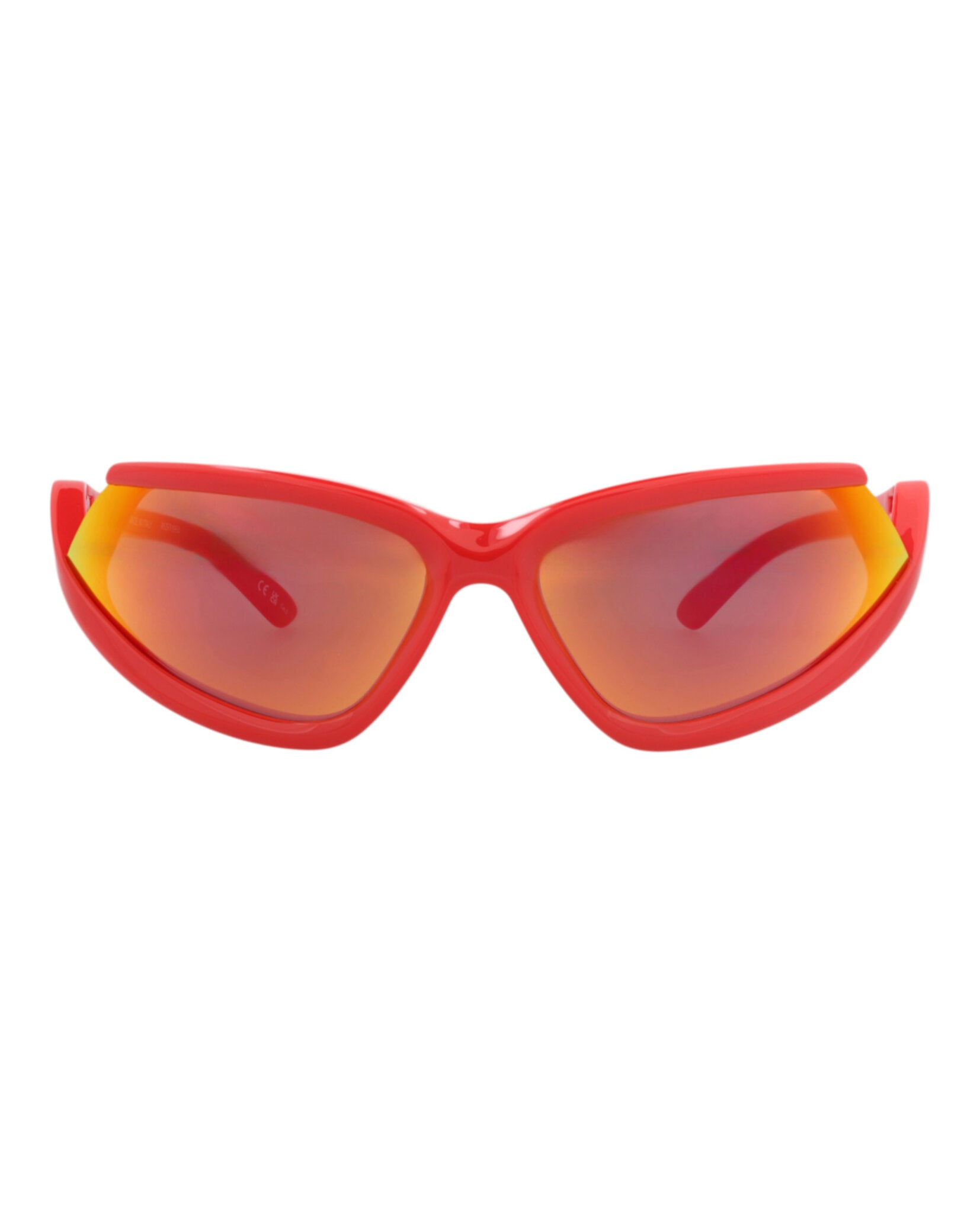 Balenciaga Unisex Shield/Wrap Red Red Red Fashion Designer Eyewear