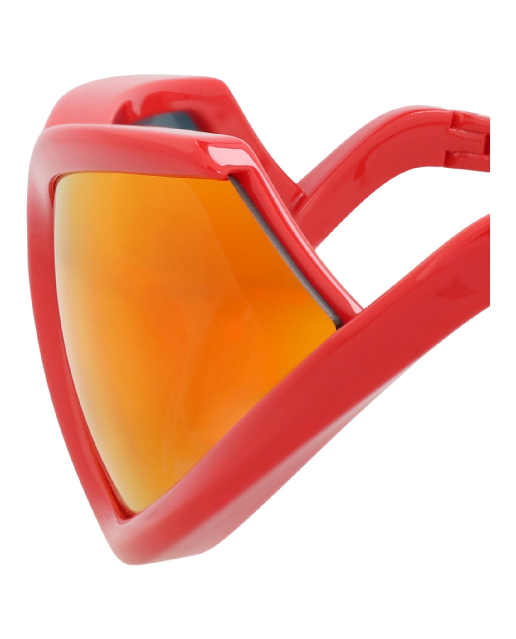 Balenciaga Unisex Shield/Wrap Red Red Red Fashion Designer Eyewear