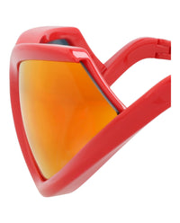 Balenciaga Unisex Shield/Wrap Red Red Red Fashion Designer Eyewear